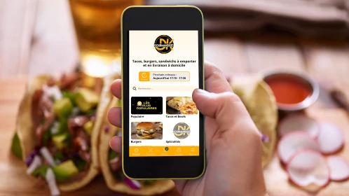 Application mobile et site internet Fast food